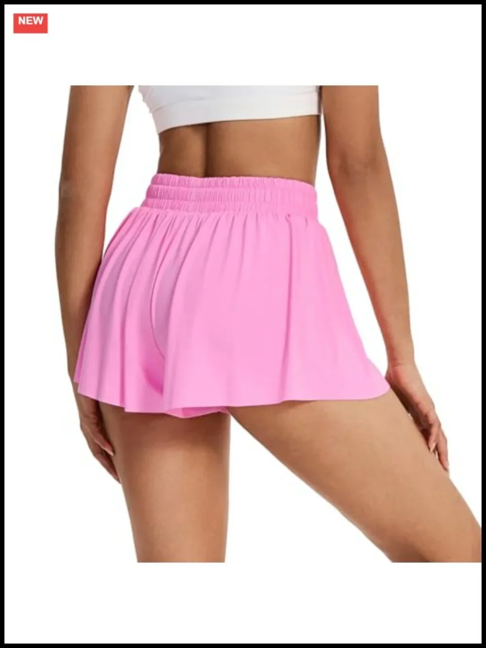 Flowy Running Shorts for Women with Pockets, High Rise 3